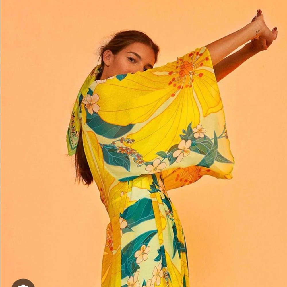 Farm Rio Floral Pietra Maxi Dress